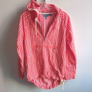 Tommy Hilfiger orange striped hoodie men's size S small